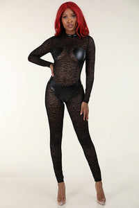 Wild On The Weekend Leopard Lace Jumpsuit - Classic Chic Couture™