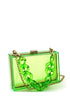 Green Clear Plastic Clutch