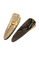 Snake Skin Leather Hair Clip - Classic Chic Couture™
