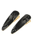 Snake Skin Leather Hair Clip