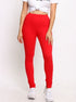 Cute and Cozy Ruched Pants -Red
