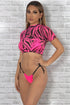 Vibes On Vibes Fuchsia Swimsuit