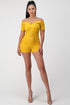 Pleasure In the Details Romper - Yellow