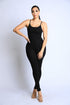 I Really Don't Care Soft Jumpsuit - Black