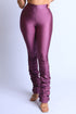 Violets Are Purple Ruched Nylon Spandex Leggings