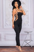 Ruched Jumpsuit With Waist Wrap