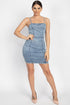 Kendall Denim Mini Dress - Acid  Wash