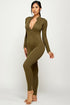 Naked Wardrobe Seamless Jumpsuit - Olive