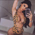 Wrap String Leopard Print Swimsuit